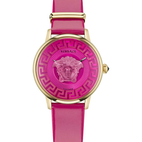 Versace Pink Gold Trim Women\'s Watch